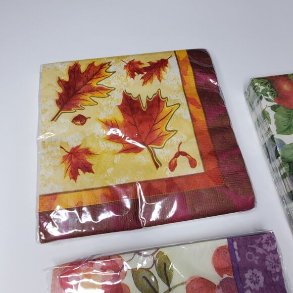 Lot Of 3 New Sealed Napkin Lot Dinner Lunch Napkins Paula Deen, Artstyle, Gibson - Picture 5 of 9